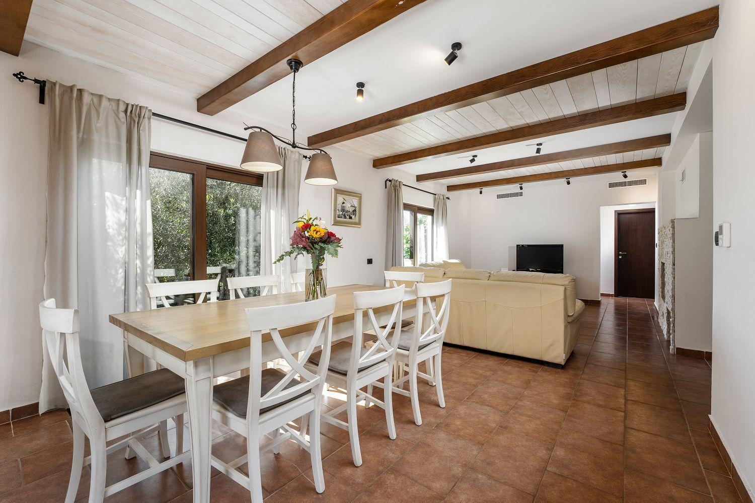 Ferienhaus Idyllische Mit Panorama Meerblick, Privatpool, Babybett, Aussendusche, Umgeben Von Oleander Und Oliven